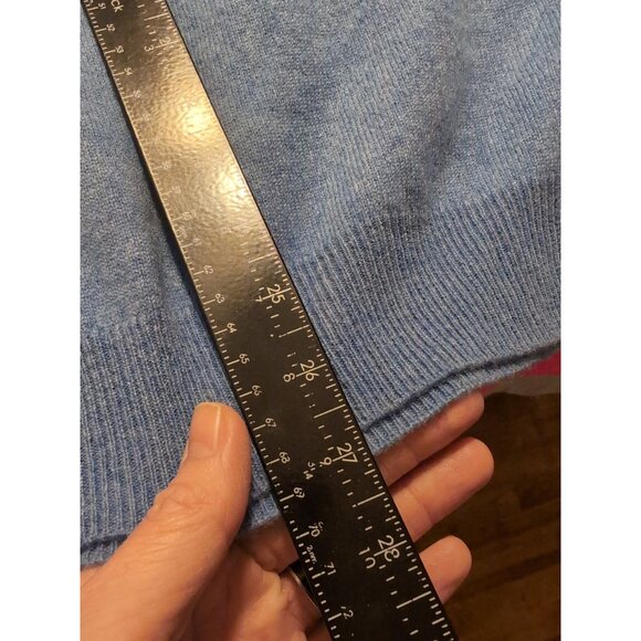 Club Room Storm Blue Long Sleeve 100% Cashmere Sweater Men's Size L NWT - Picture 7 of 7